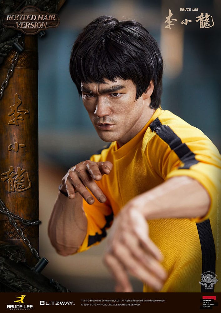 Bruce Lee Estatua Superb Scale 1/4 50th Anniversary Tribute (Rooted Hair Version) 55 cm