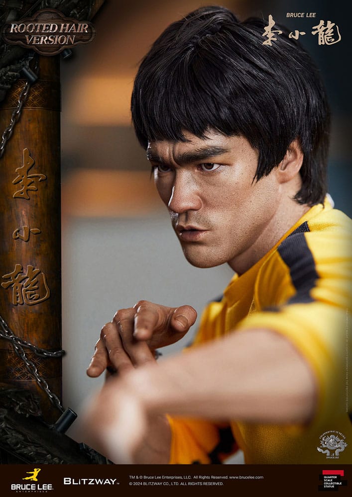 Bruce Lee Estatua Superb Scale 1/4 50th Anniversary Tribute (Rooted Hair Version) 55 cm