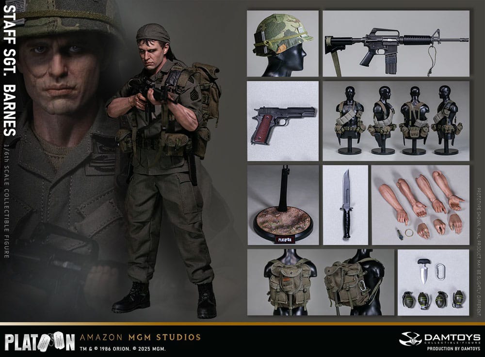 Platoon Figura 1/6 Staff Sergeant Barnes 30 cm