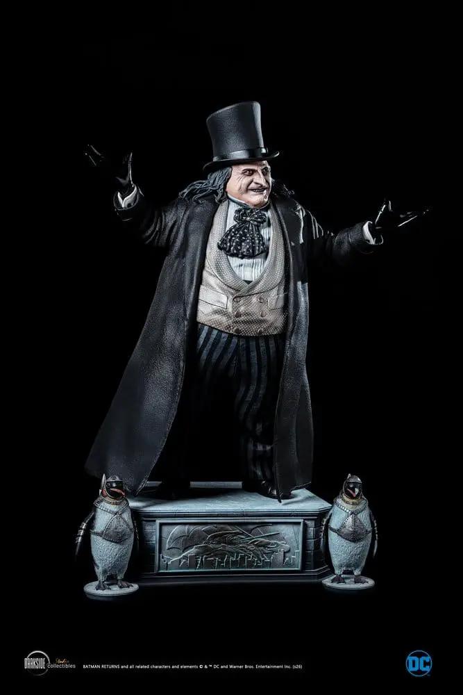Penguin statue 1/3 scale, Batman Returns 30th Anniversary, 66 cm tall, base with two penguins, by Darkside Studio