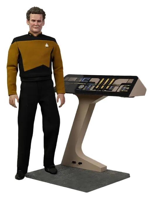 EXO-6 Star Trek The Next Generation Miles O'Brien 1/6 action figure with transporter console, 30 cm.
