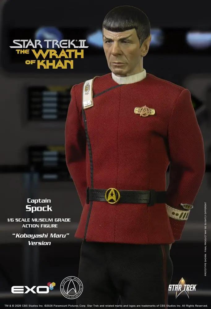 Figura de acción EXO-6 Captain Spock 1/6 Kobayashi Maru, túnica roja