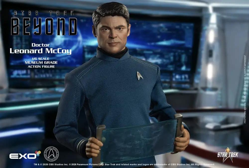 Figura de acción EXO-6 Dr. Bones McCoy Star Trek Beyond, 1/6 escala, 30 cm, uniforme azul