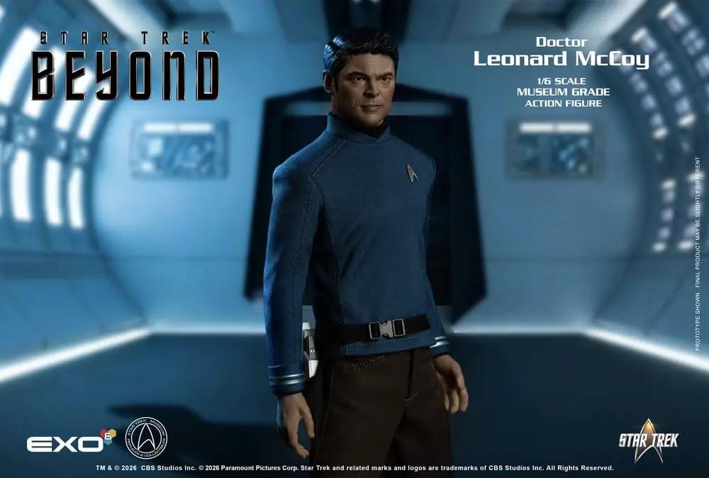 Figura de acción EXO-6 Dr. Bones McCoy 1/6, 30 cm, uniforme azul, Star Trek Beyond