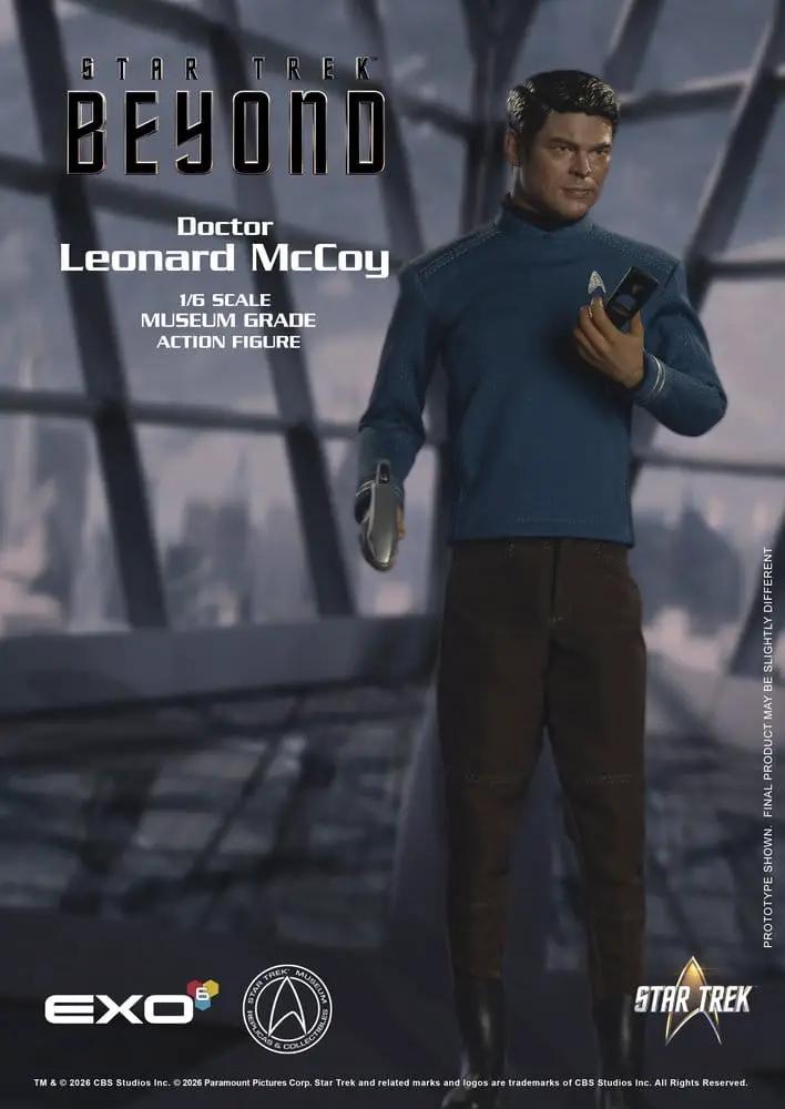 Figura de acción 1/6 Dr. Bones McCoy de Star Trek Beyond, EXO-6, uniforme azul, 30 cm