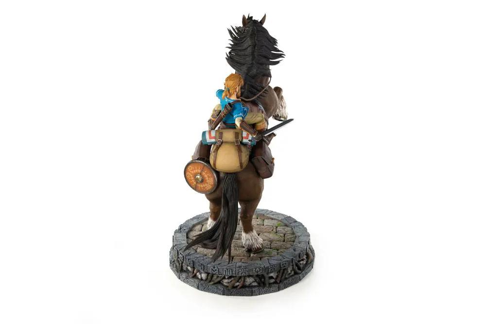 Link on Horseback statue from The Legend of Zelda: Breath of the Wild by FIRST 4 FIGURES, 56 cm, on stone base