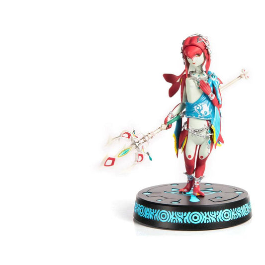 Mipha PVC statue from The Legend of Zelda: Breath of the Wild, Collector's Edition, 22 cm on a blue-patterned base