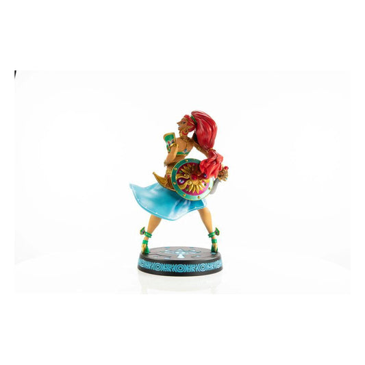 Urbosa statue from The Legend of Zelda: Breath of the Wild, PVC by FIRST 4 FIGURES, 28 cm, turquoise dress and shield