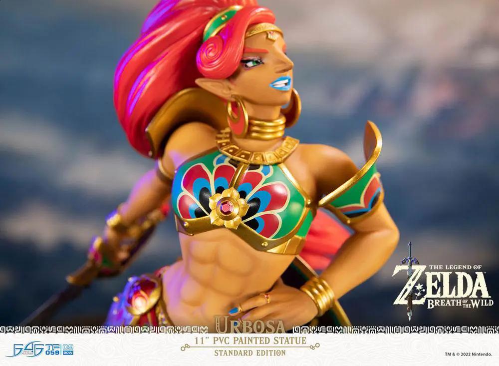 Urbosa PVC statue from The Legend of Zelda: Breath of the Wild by FIRST 4 FIGURES, 28 cm tall, colorful armor.