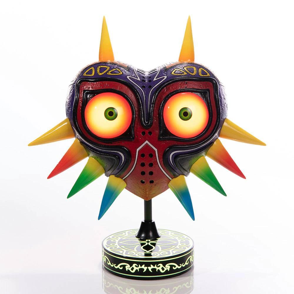 Majora's Mask PVC statue by FIRST 4 FIGURES, Legend of Zelda, 30 cm, rainbow spike accents on ornate base