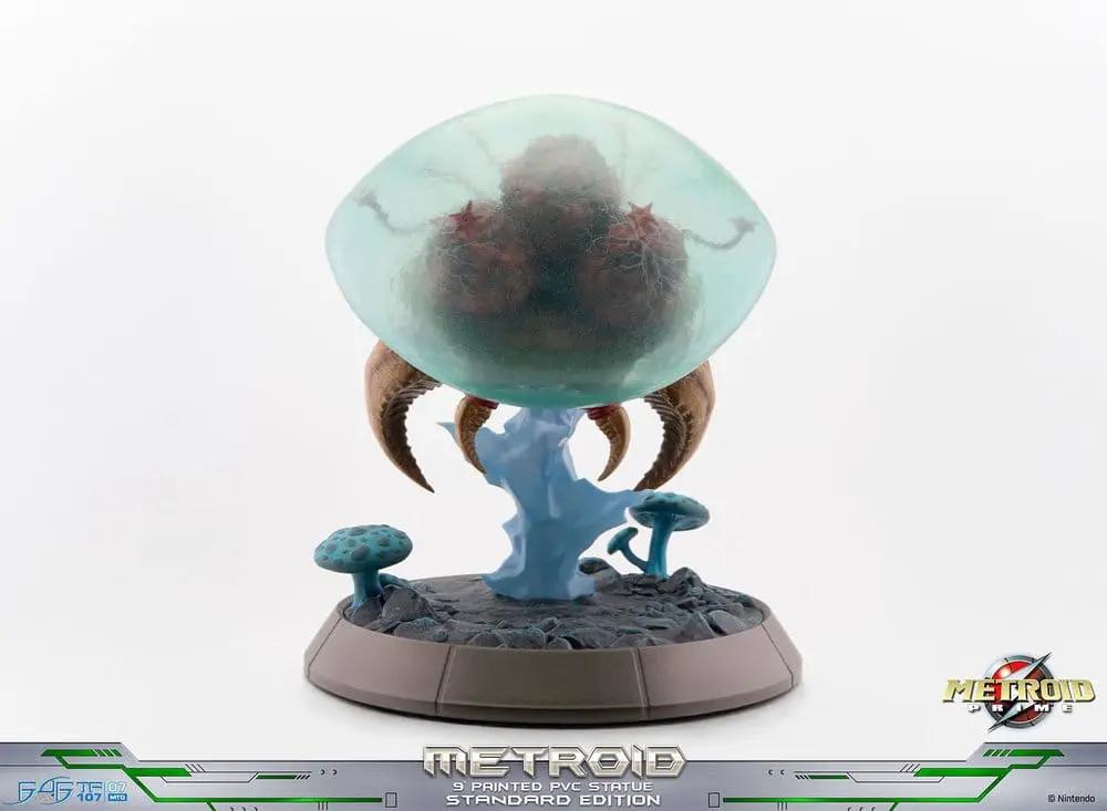 Metroid Prime PVC figure by FIRST 4 FIGURES, standard edition, glow-in-the-dark teal orb, 21 cm