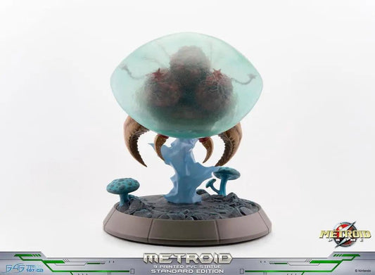 Metroid Prime PVC figure by FIRST 4 FIGURES, standard edition, glow-in-the-dark teal orb, 21 cm