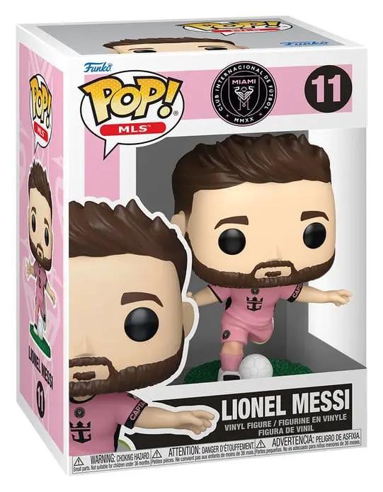 Figura Funko Pop Lionel Messi MLS Inter Miami CF en kit rosa, 9 cm, vinil