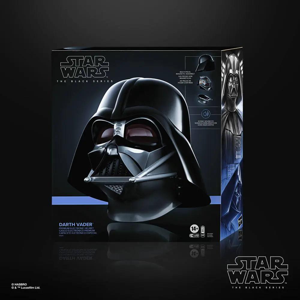 Casco electrónico negro de Darth Vader de Star Wars The Black Series, HASBRO, en caja de colección