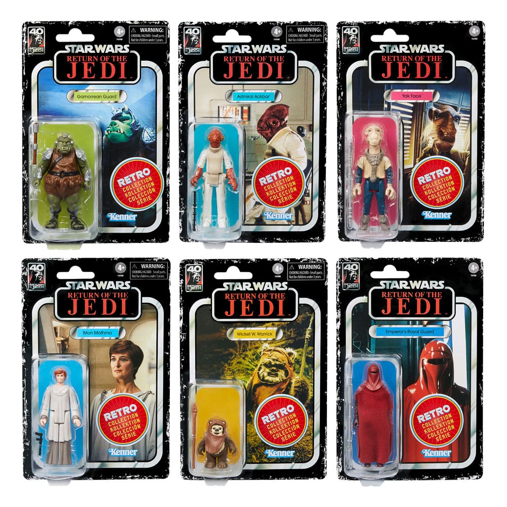 Star Wars Episode VI Retro Collection Pack de 6 Figuras 10 cm