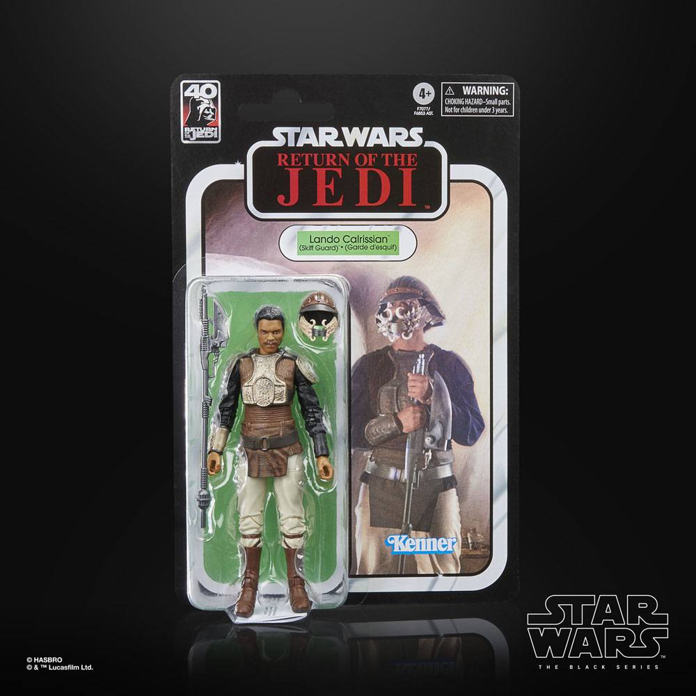 Star Wars Episode VI 40th Anniversary Black Series Figura Lando Calrissian (Skiff Guard) 15 cm