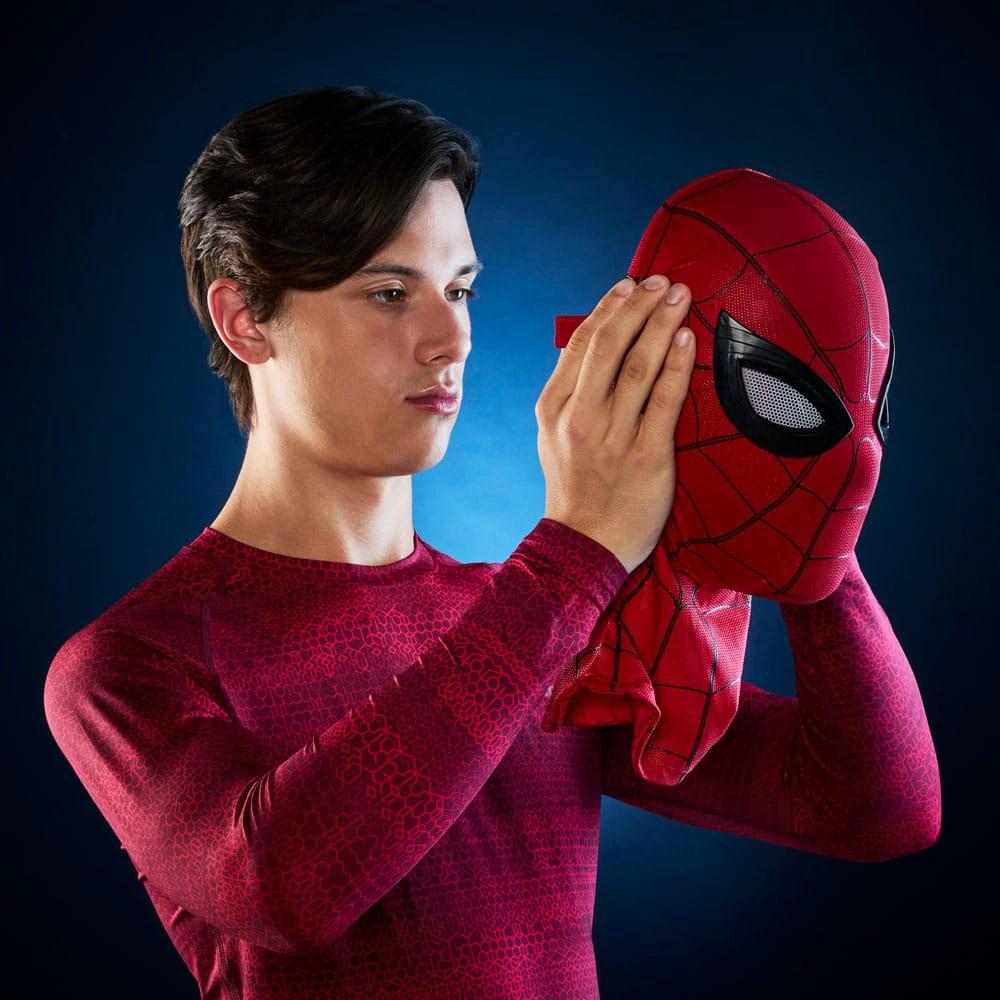 Máscara electrónica expresiva Spider-Man de HASBRO en rojo para juego de rol
