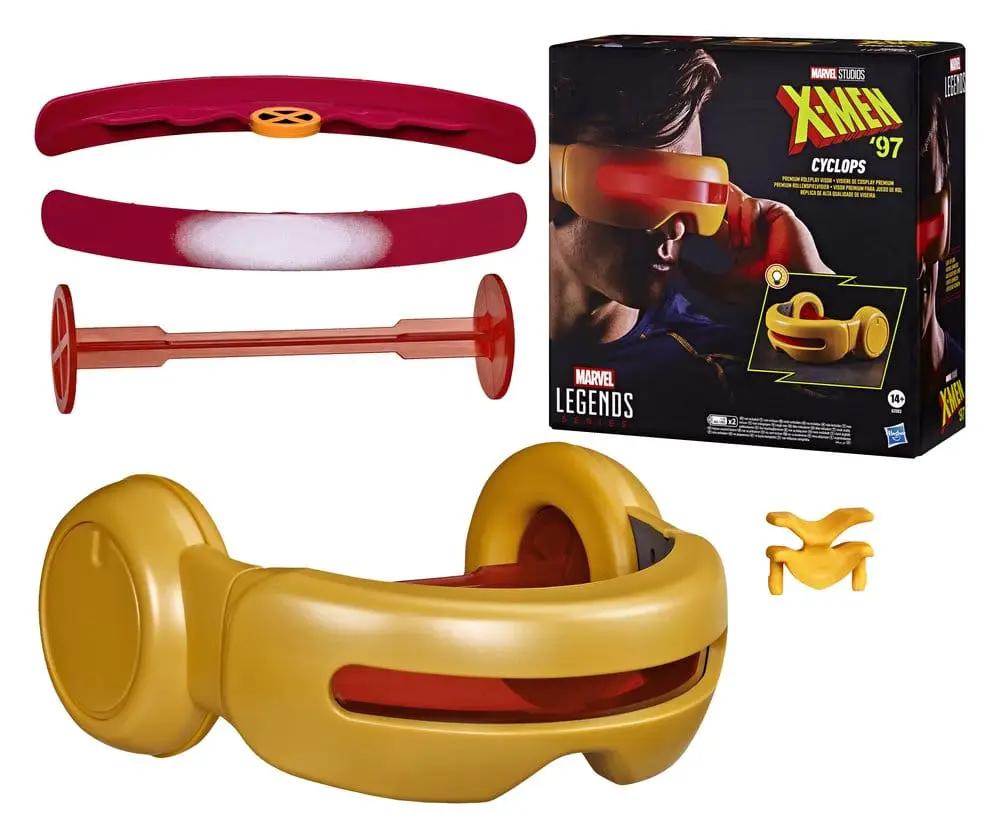 Visor de Cyclops de X-Men ’97 Marvel Legends, conjunto de accesorios de disfraz de HASBRO en plástico amarillo y rojo