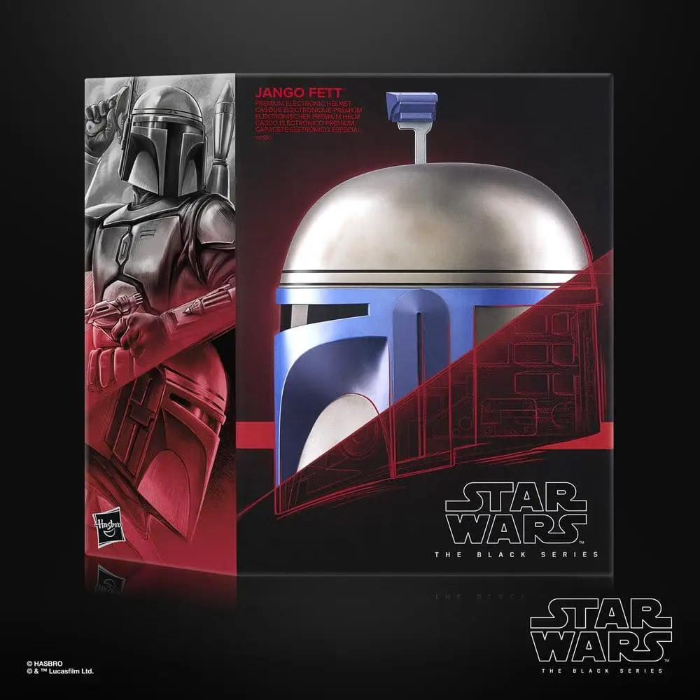 Casco electrónico Jango Fett de Star Wars The Black Series, HASBRO; empaque de colección.
