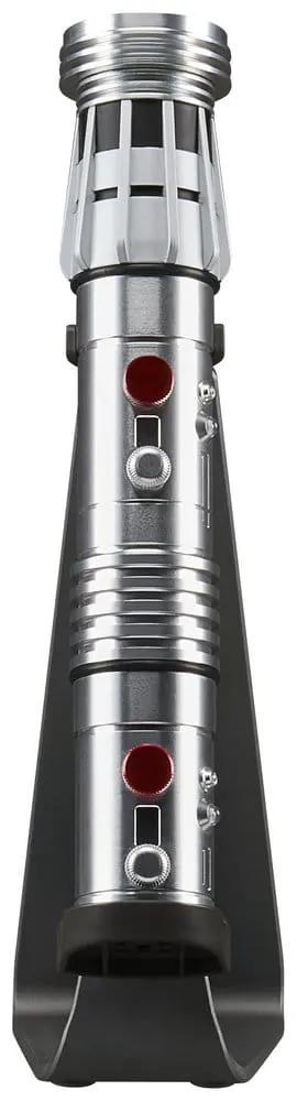 Star Wars Maul Shadow Lord Force FX Elite lightsaber hilt, silver chrome with red accents - HASBRO