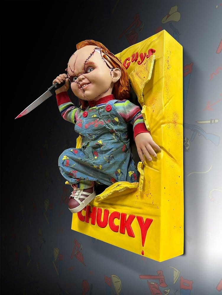 Muñeco Diabólico, Chucky Escultura de Pared 1/2 Bride of Chucky 22 x 23 x 38 cm