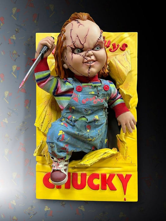 Muñeco Diabólico, Chucky Escultura de Pared 1/1 Bride of Chucky 43 x 46 x 76 cm
