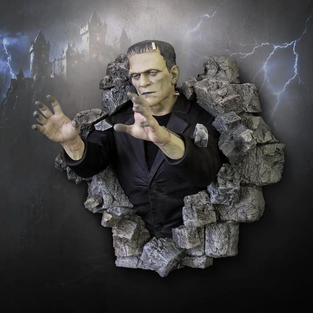 Escultura de pared Frankenstein 1/1 Boris Karloff, 94x94 cm, de Hollywood Collectables