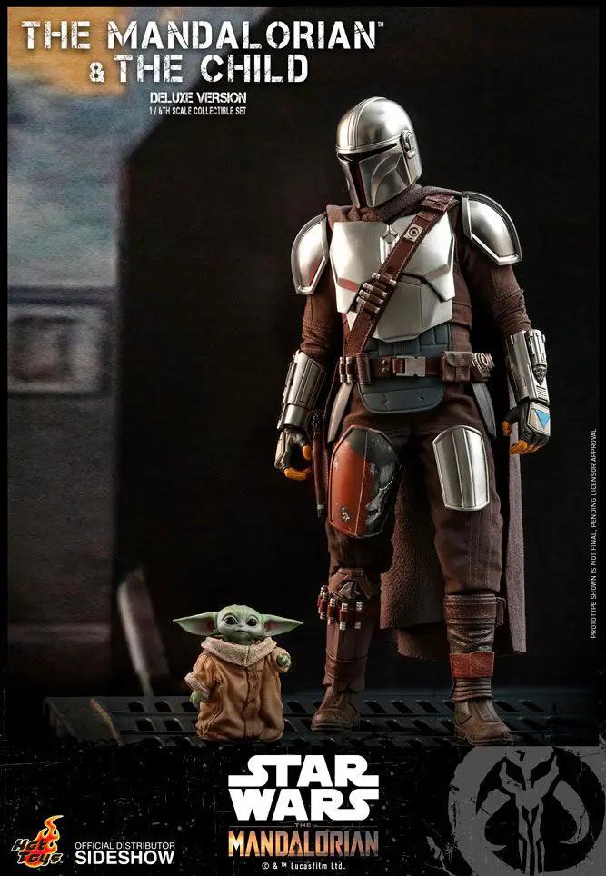 Star Wars The Mandalorian Pack de 2 Figuras 1/6 The Mandalorian & The Child Deluxe 30 cm