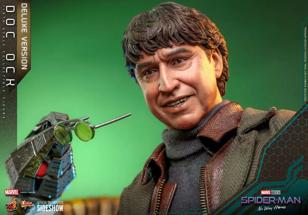 1/6 Doc Ock Deluxe figure by Hot Toys from Spider-Man No Way Home, detailed head sculpt.