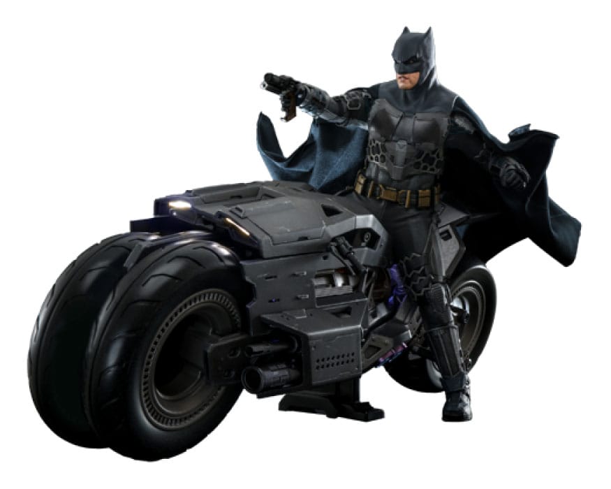 The Flash Figura con Vehículo Movie Masterpiece 1/6 Batman & Batcycle Set 30 cm
