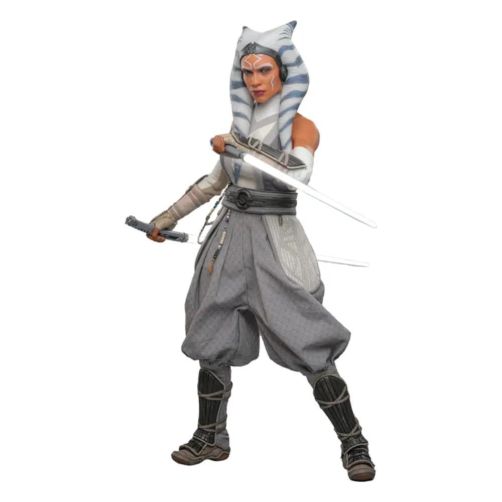 Figura de acción 1/6 Ahsoka Tano Star Wars de Hot Toys, 28 cm, con dos sables láser
