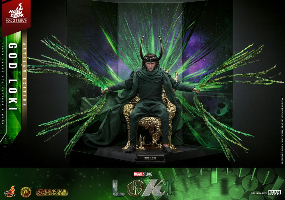 Loki Figura DX 1/6 God Loki Artisan Edition Hot Toys Exclusive 31 cm