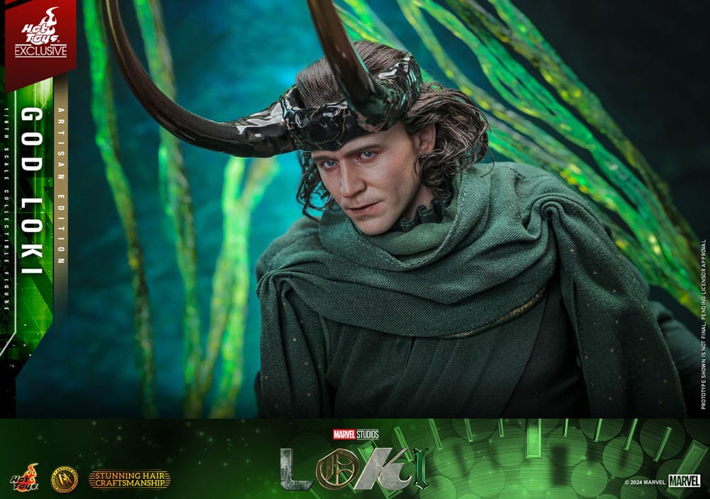 Loki Figura DX 1/6 God Loki Artisan Edition Hot Toys Exclusive 31 cm