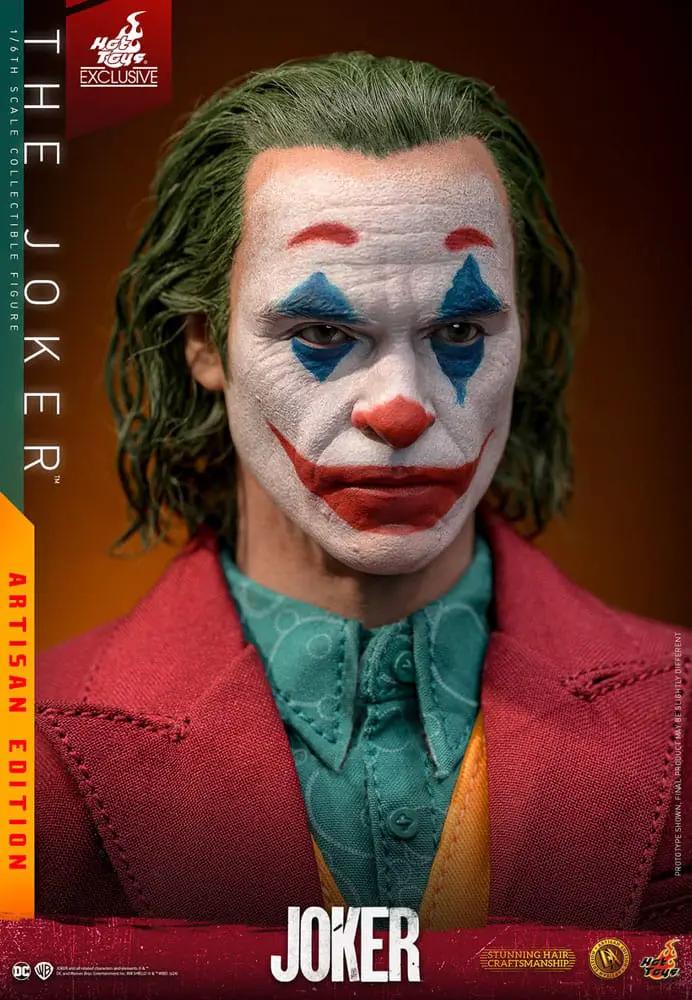 Figura de acción Joker 1/6 The Joker Artisan, HOT TOYS, 30 cm, payaso con maquillaje blanco y traje púrpura