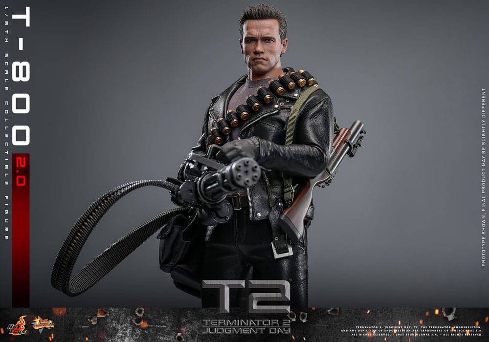 Terminator 2 Figura 1/6 Movie Masterpiece T-800 Battle 2.0 32 cm