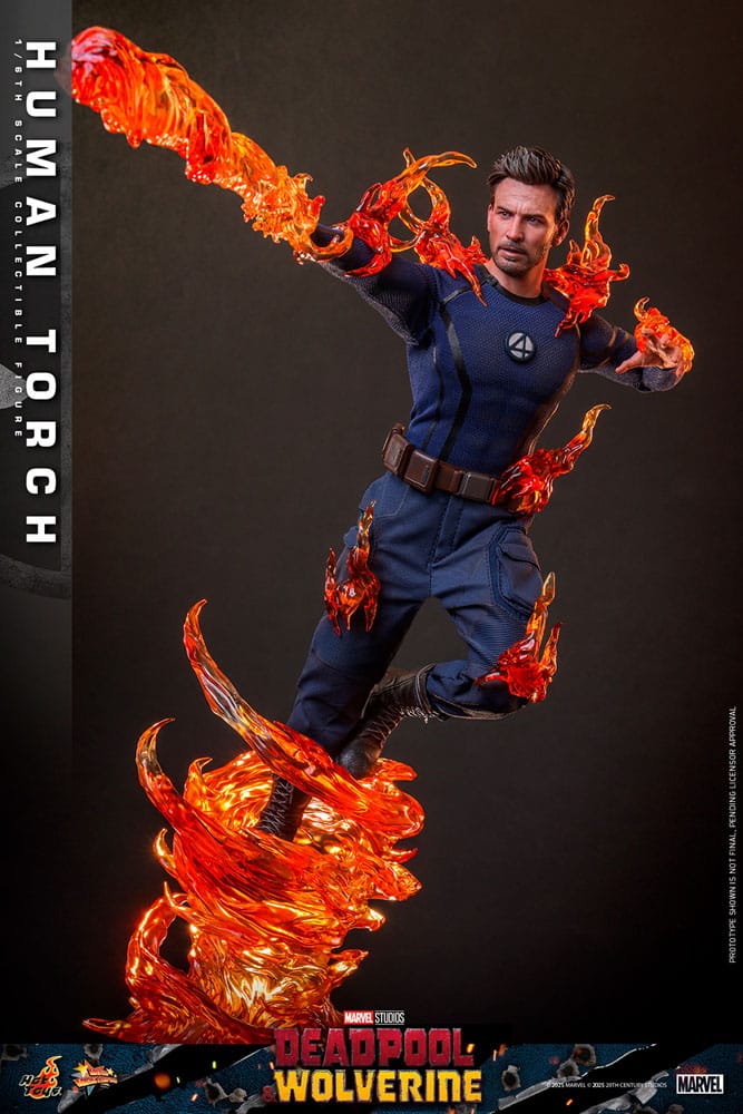 Deadpool & Wolverine Movie Masterpiece Figura 1/6 Human Torch 31 cm