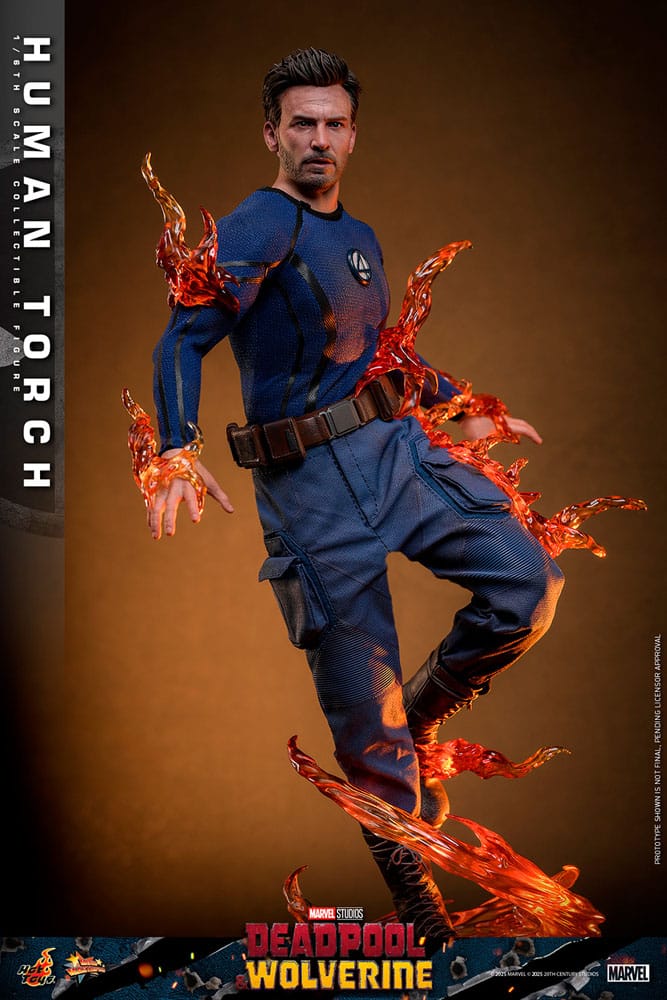 Deadpool & Wolverine Movie Masterpiece Figura 1/6 Human Torch 31 cm