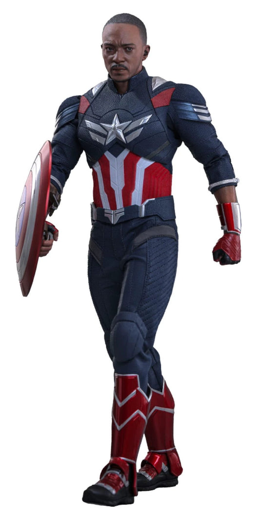 HOT TOYS Captain America action figure, 1/6 scale, 30 cm tall, Brave New World edition with shield