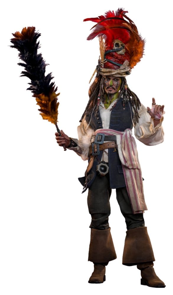 Piratas del Caribe: El cofre del hombre muerto Figura DX 1/6 Pelegostos Chief Jack Sparrow 30 cm