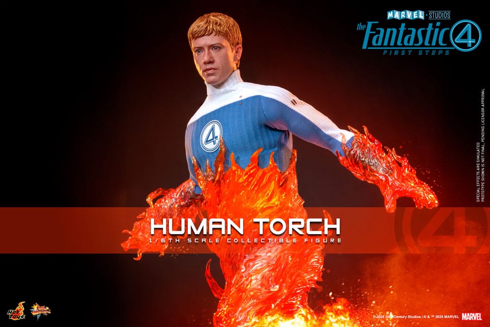 Los Cuatro Fantásticos: primeros pasos Figura Movie Masterpiece 1/6 Human Torch 30 cm