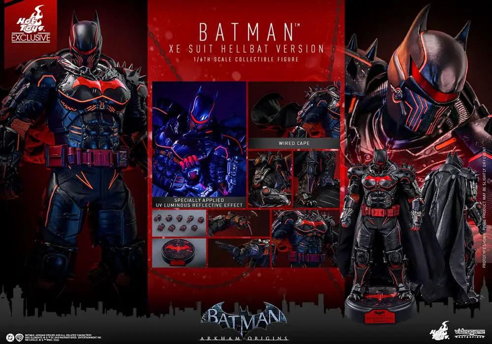 Batman Arkham Origins Figura Videogame Masterpiece 1/6 XE Suit Hellbat Version Hot Toys Exclusive 33 cm
