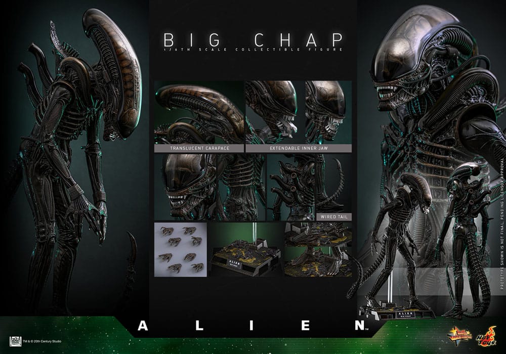 Alien Figura Movie Masterpiece 1/6 Big Chap 36 cm