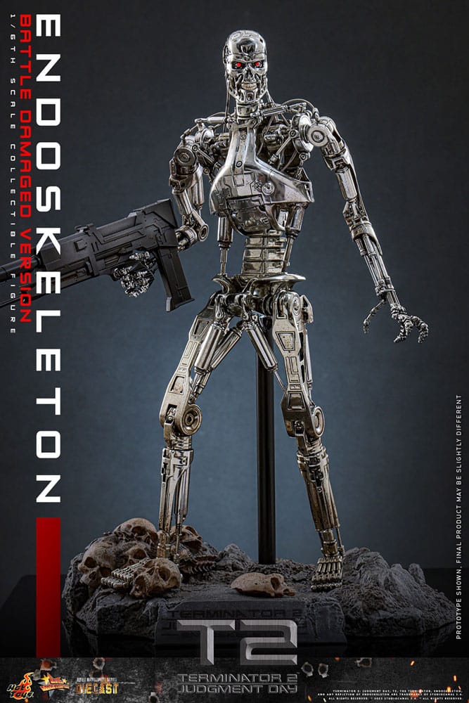 Terminator 2: el juicio final Figura Movie Masterpiece Die-cast 1/6 Endoesqueleto (Battle Damaged Version) 31 cm