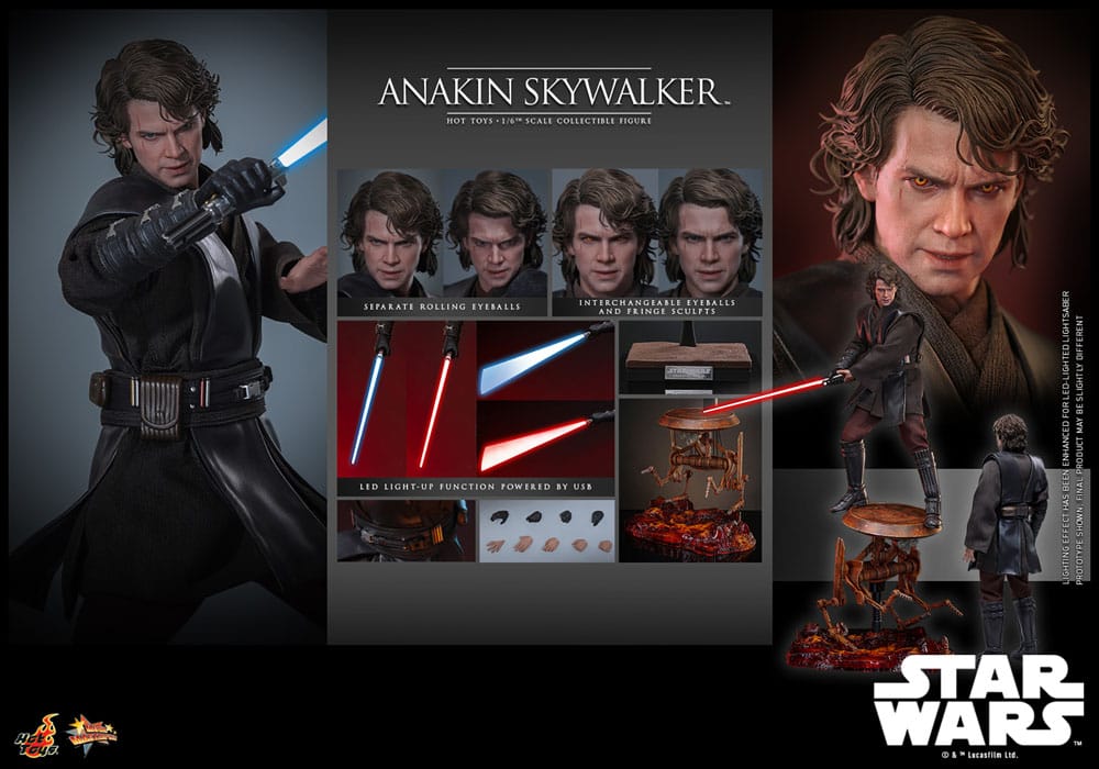 Star Wars: Episodio III - La venganza de los Sith Figura Movie Masterpiece 1/6 Anakin Skywalker 31 cm