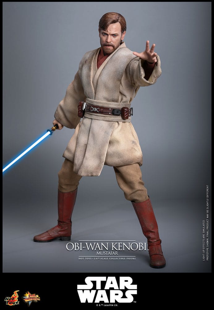 Star Wars: Episodio III - La venganza de los Sith Figura Movie Masterpiece 1/6 Obi-Wan Kenobi (Mustafar) 31 cm