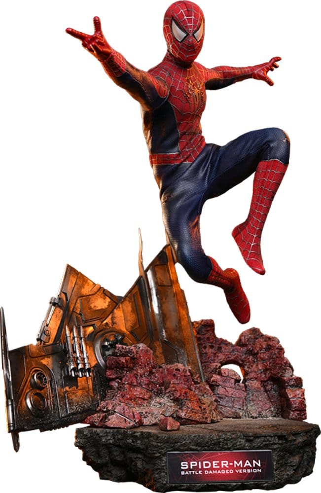 Spider-Man Figura Movie Masterpiece 1/6 Spider-Man (Battle Damaged Version) 30 cm