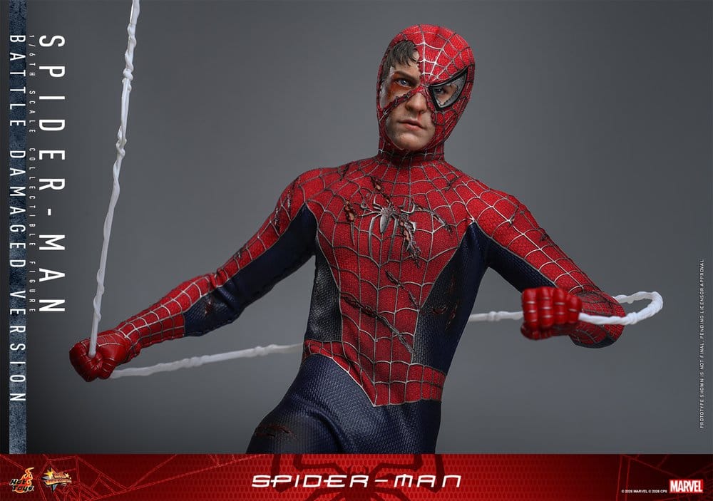 Spider-Man Figura Movie Masterpiece 1/6 Spider-Man (Battle Damaged Version) 30 cm