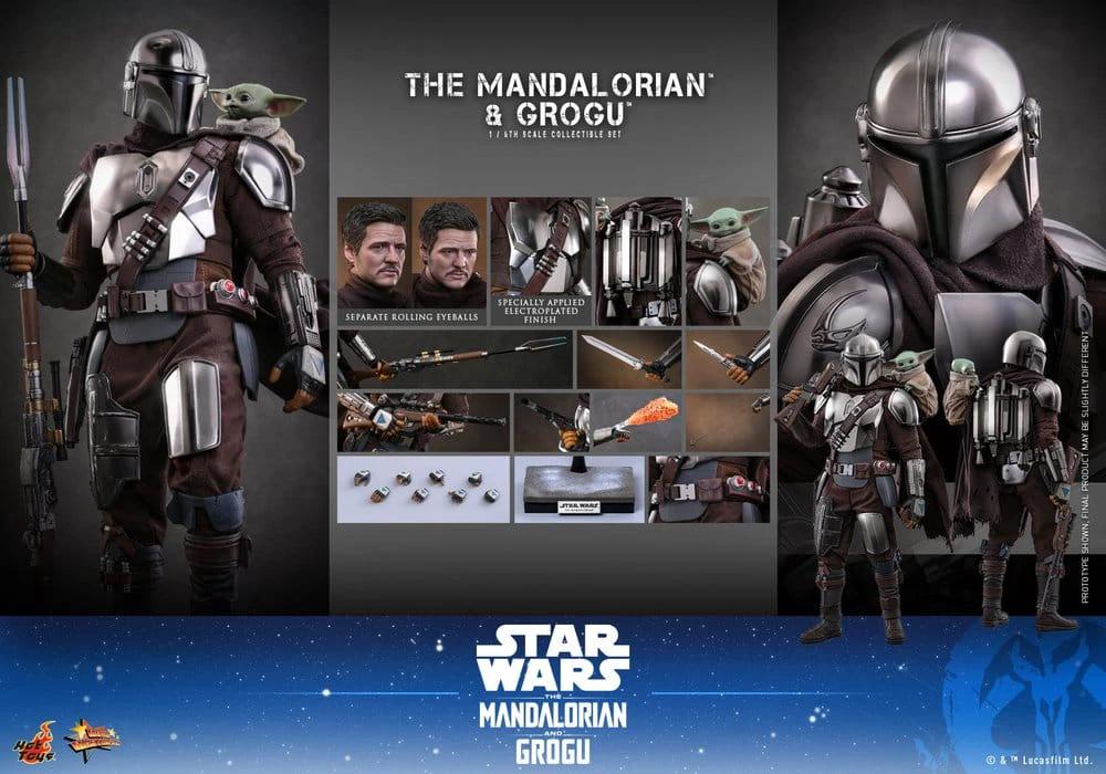 Star Wars Mandalorian & Grogu 1/6 Scale Movie Masterpiece Action Figure, HOT TOYS, 31 cm