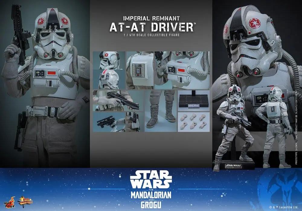 HOT TOYS Star Wars Imperial Remnant AT-AT Driver 1/6-scale action figure in grey suit