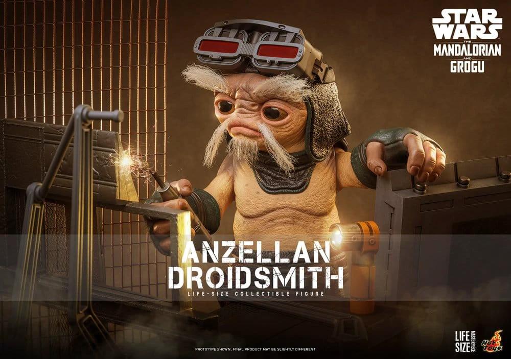 Figura Anzellan Droidsmith a escala real, Star Wars: The Mandalorian y Grogu, HOT TOYS, 27 cm